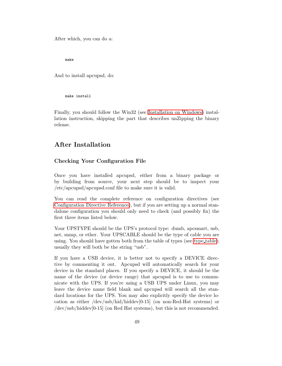 After installation, Checking your configuration file | APC UPS control system User Manual | Page 50 / 233