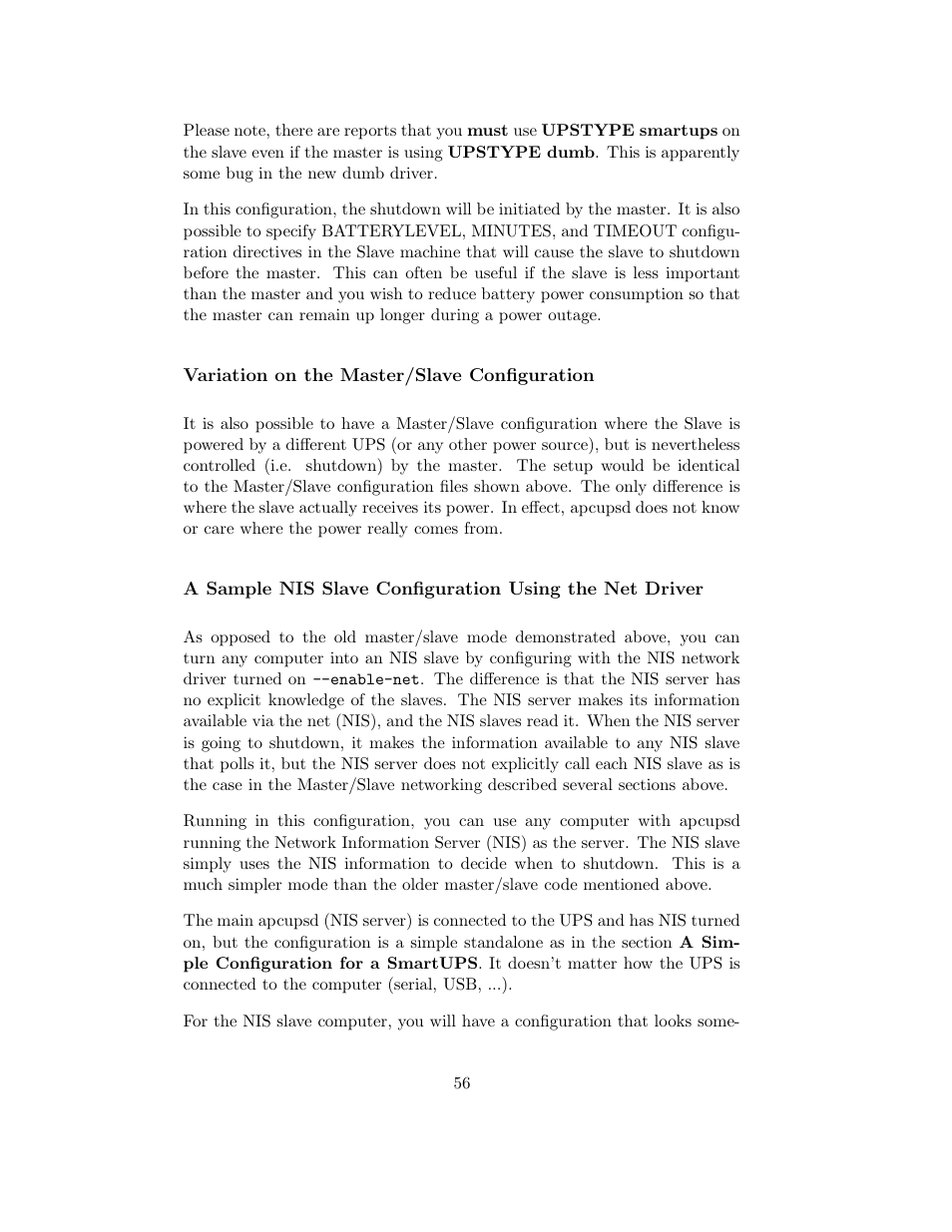 Variation on the master/slave configuration | APC UPS control system User Manual | Page 57 / 233