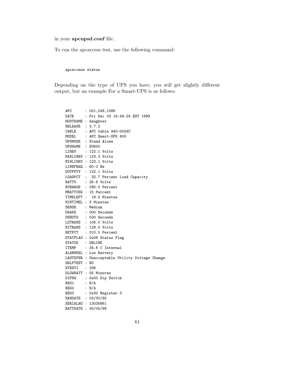 APC UPS control system User Manual | Page 62 / 233