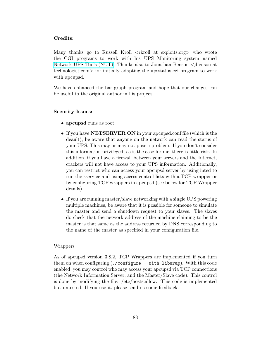 APC UPS control system User Manual | Page 84 / 233