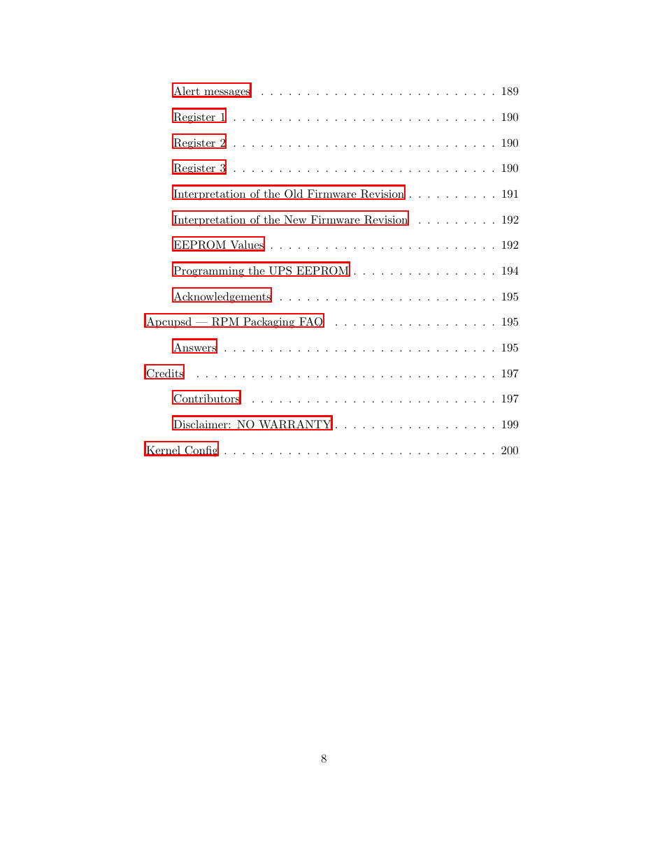 APC UPS control system User Manual | Page 9 / 233