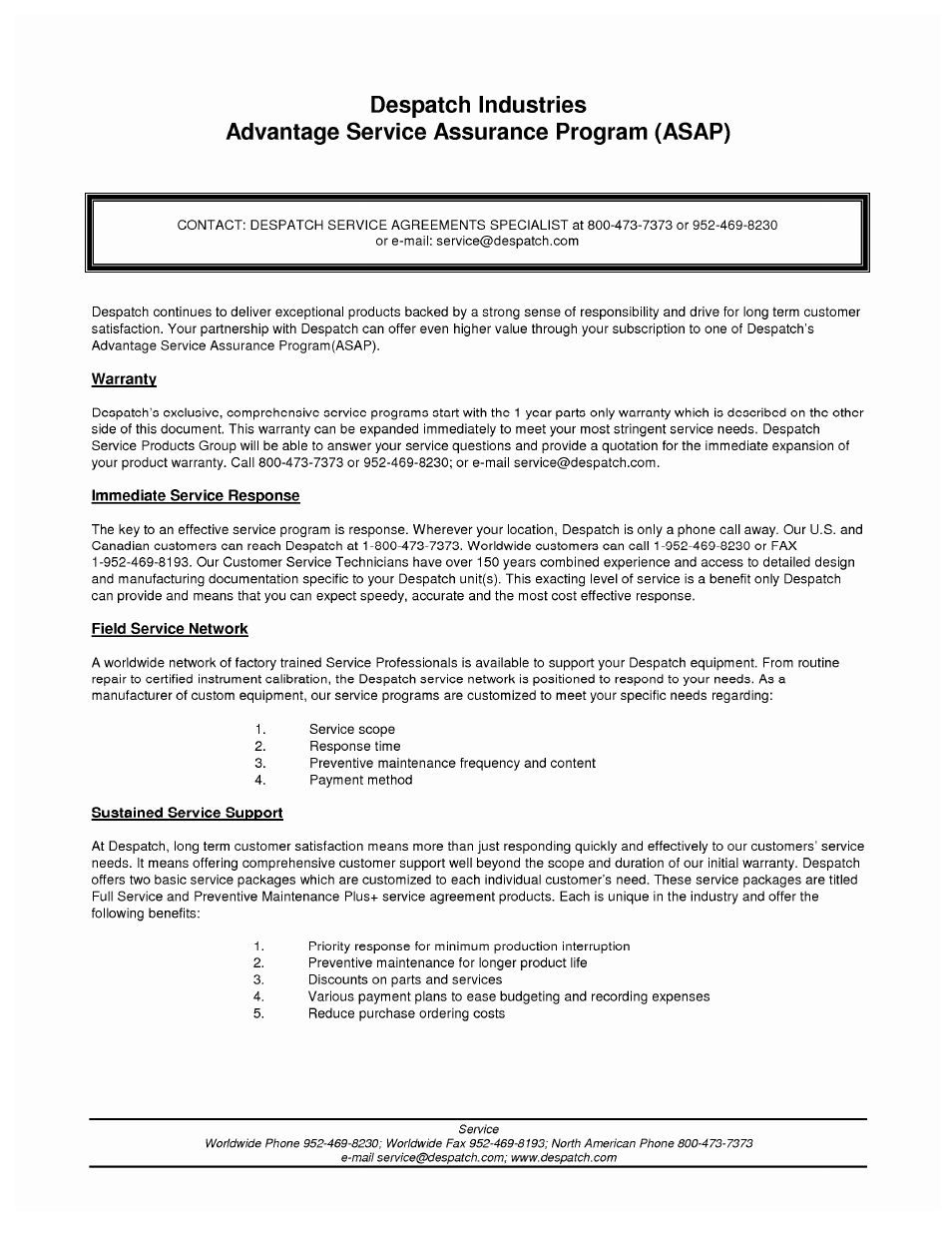 Despatch MIC1162 Hi-limit User Manual | Page 50 / 50