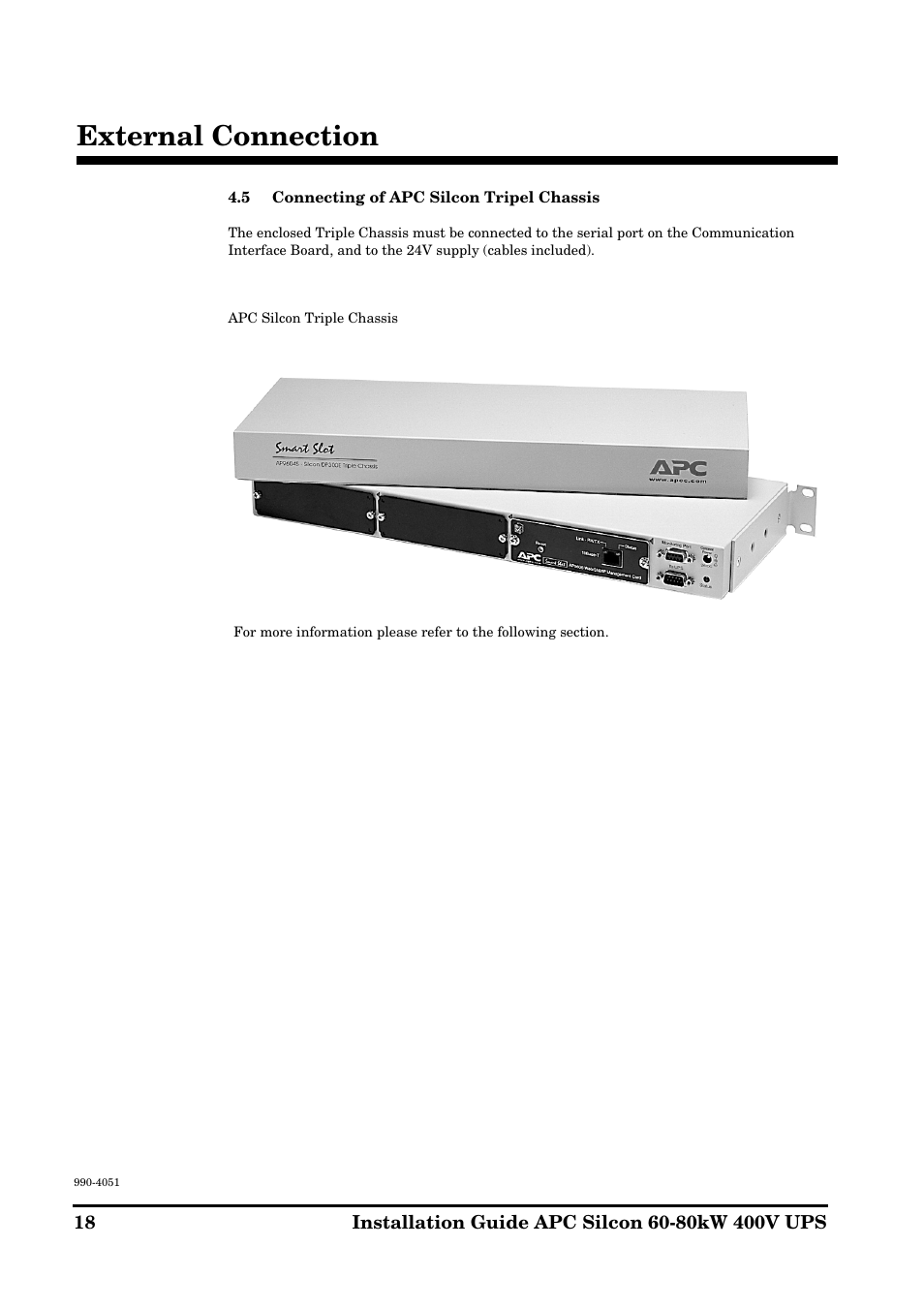 External connection | APC 60-80kW User Manual | Page 18 / 80