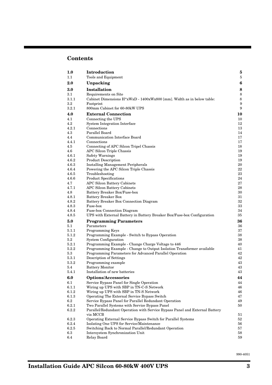 APC 60-80kW User Manual | Page 3 / 80