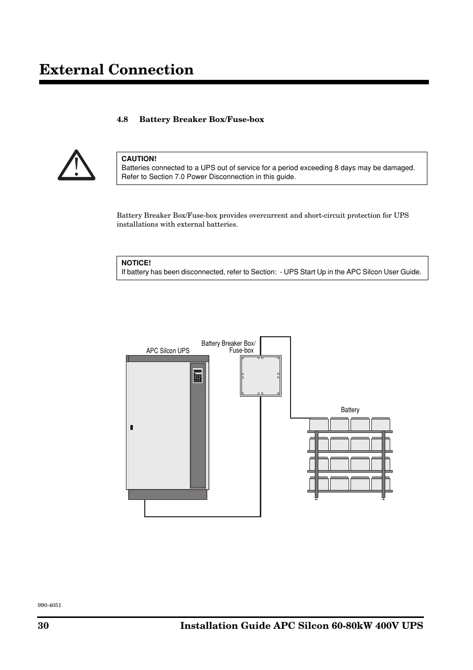 External connection | APC 60-80kW User Manual | Page 30 / 80