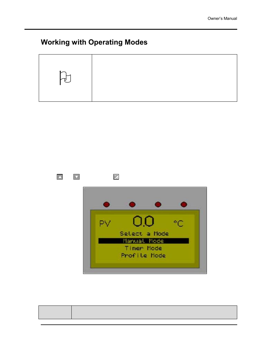 Working with operating modes, User controls, Table 9. keypad buttons and functions | Despatch Protocol 3 Controller User Manual | Page 20 / 69