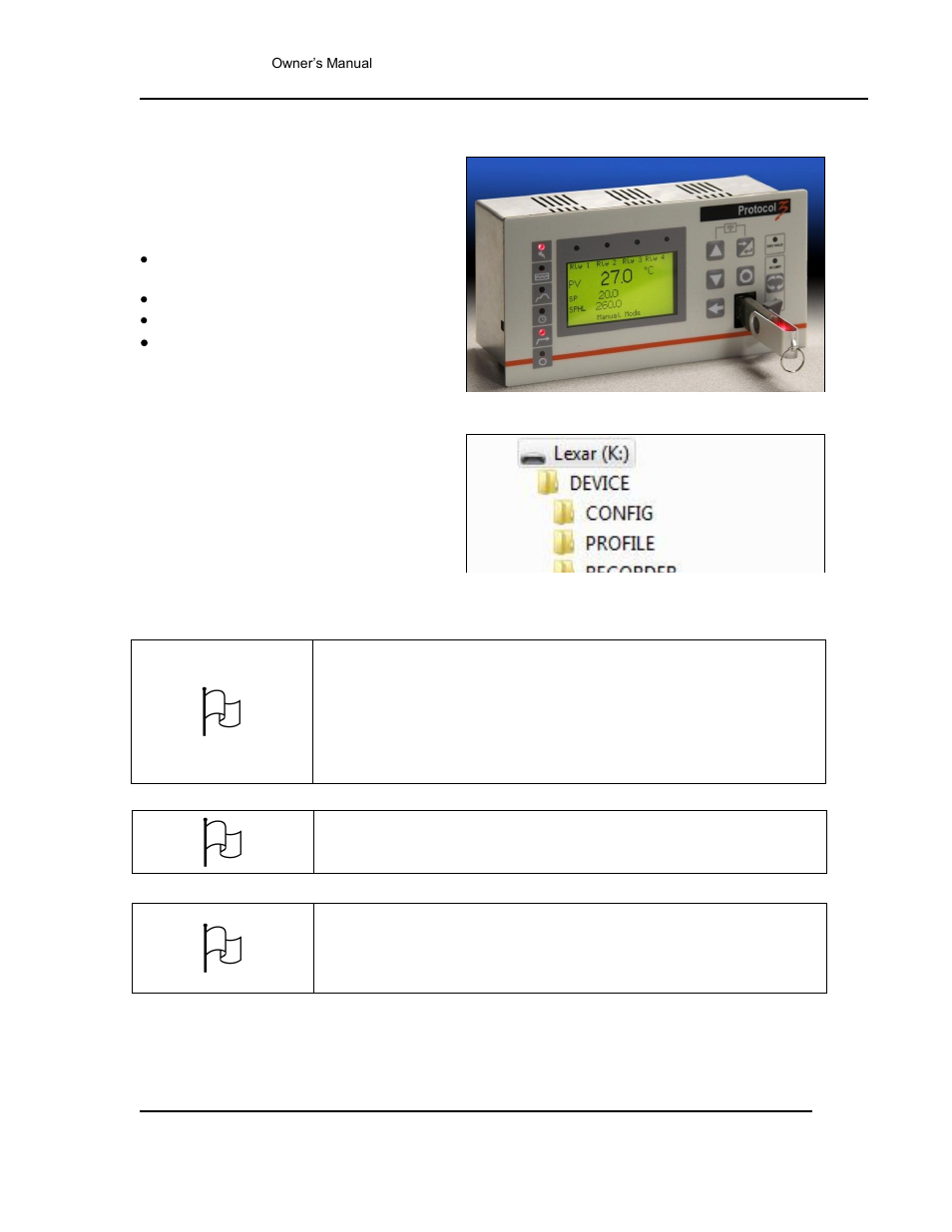 Working with usb memory stick folders and files | Despatch Protocol 3 Controller User Manual | Page 43 / 69