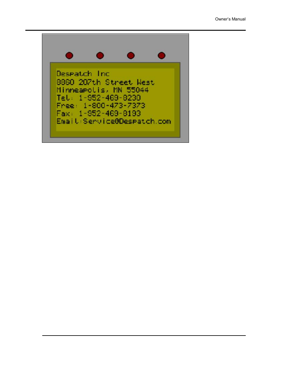 Remote operation, Figure 20) | Despatch Protocol 3 Controller User Manual | Page 58 / 69