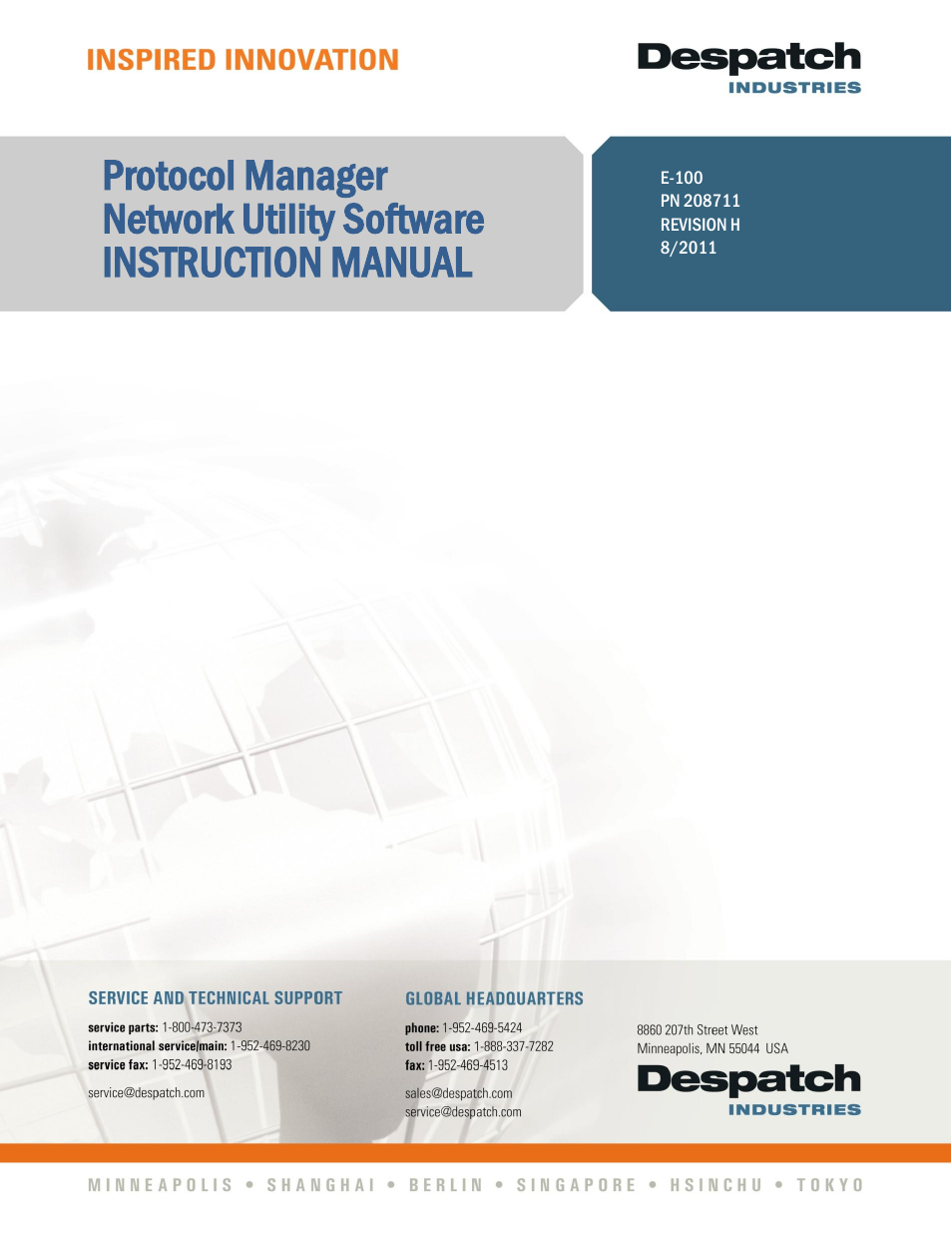 Despatch Protocol Manager with Protocol Plus User Manual | 57 pages