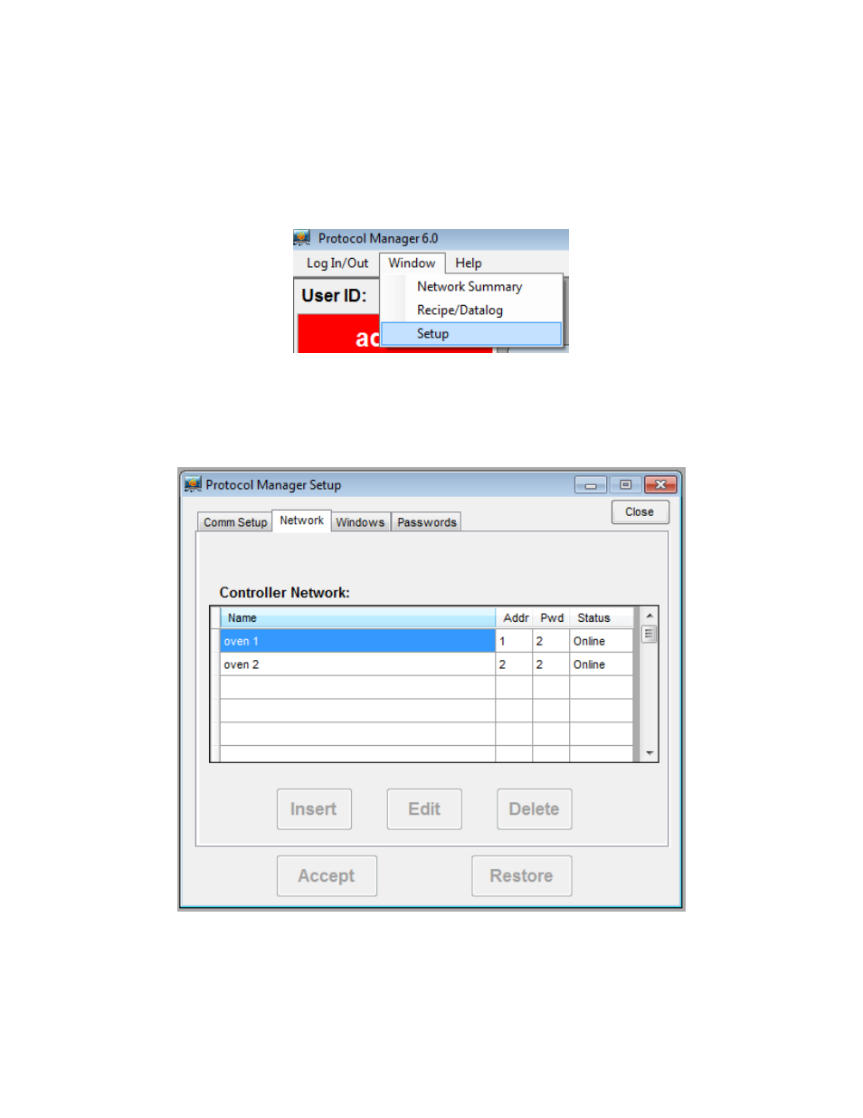 Setup | Despatch Protocol Manager with Protocol Plus User Manual | Page 13 / 57