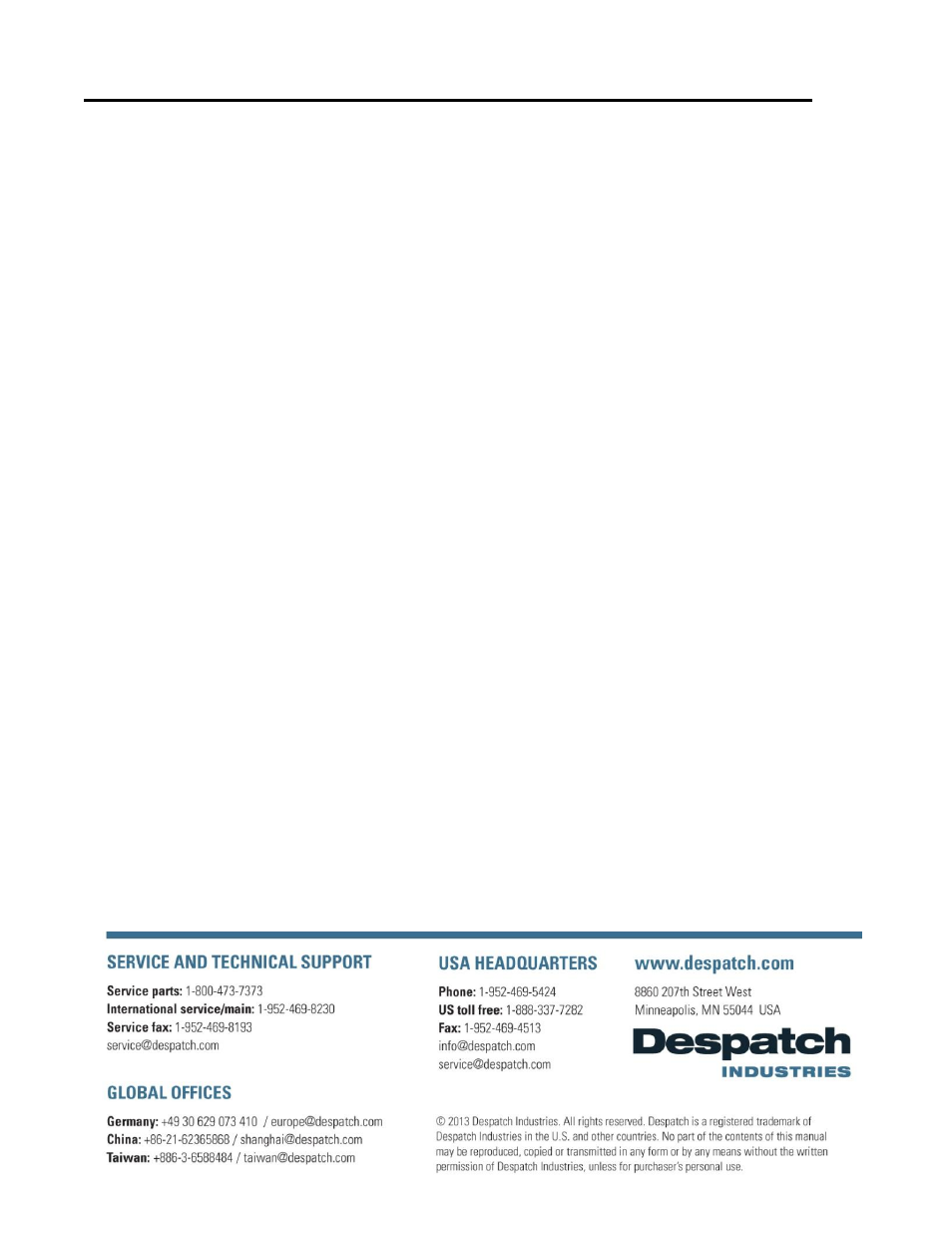 Despatch Protocol Manager with Protocol 3 and Protocol Plus User Manual | Page 58 / 58