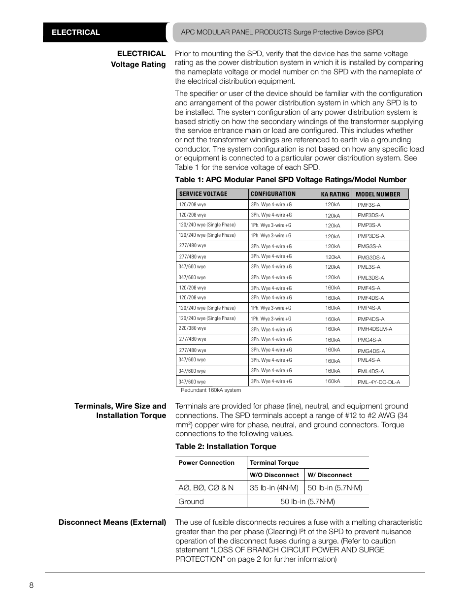 APC SURGEARREST PMF3DS-A User Manual | Page 8 / 20