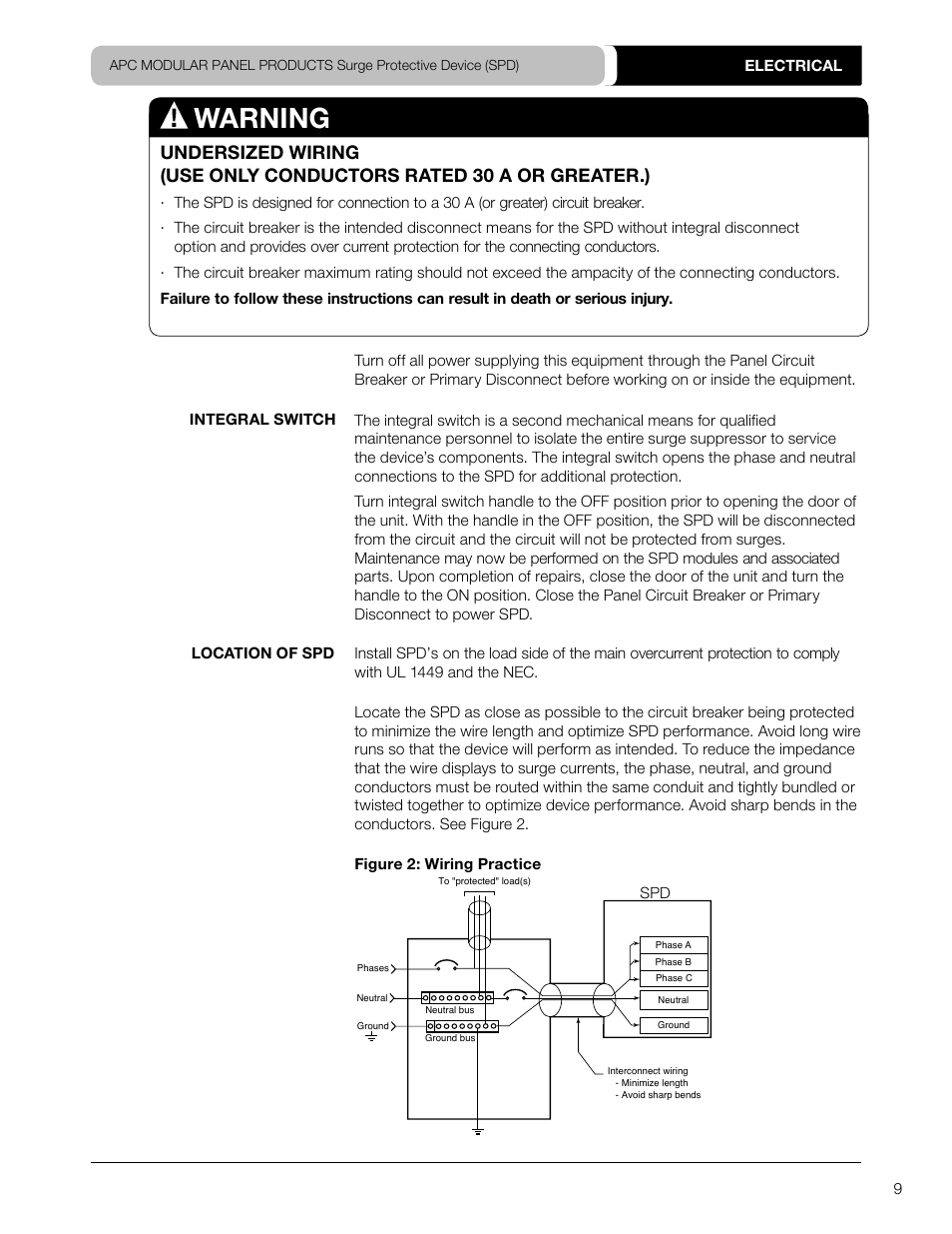 Warning | APC SURGEARREST PMF3DS-A User Manual | Page 9 / 20