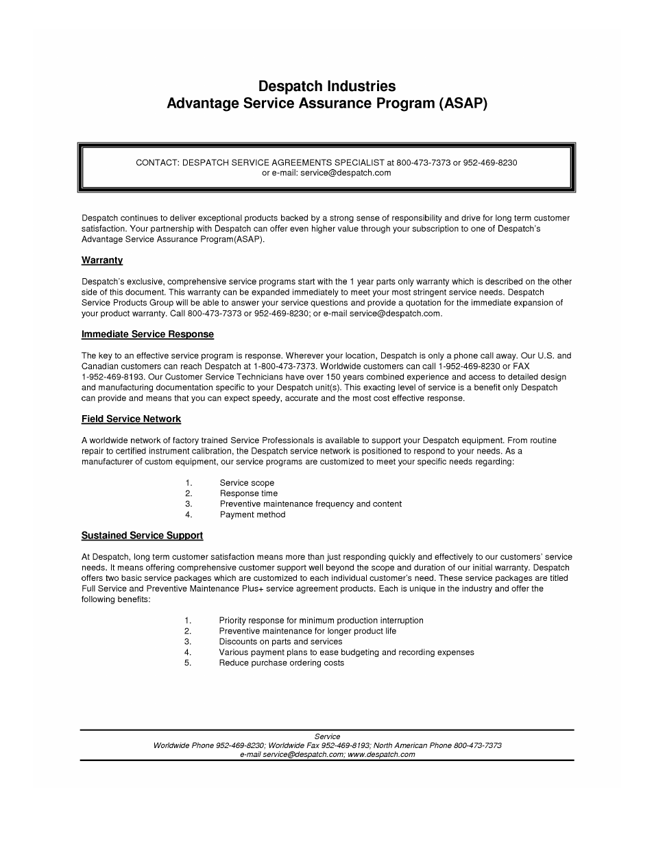 Despatch LAC2-12-5 User Manual | Page 5 / 81