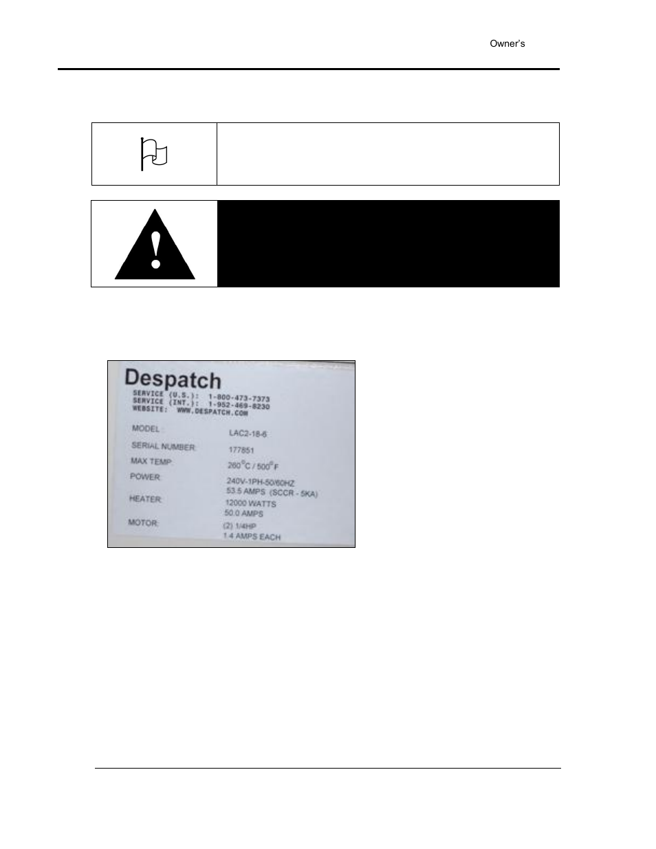 Wiring & power connections, Danger | Despatch LAC2-12-6 User Manual | Page 22 / 44