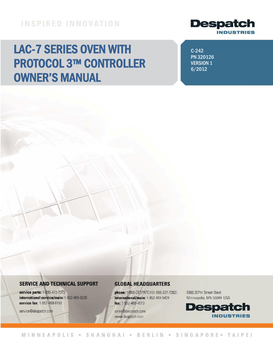 Despatch LAC2-12-7 User Manual | 58 pages