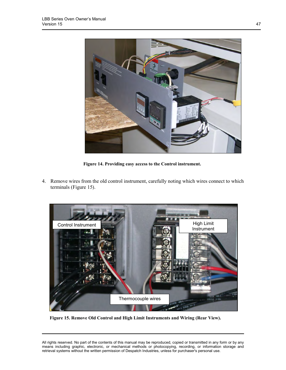 Despatch LBB2-xxA/B-1 User Manual | Page 47 / 75