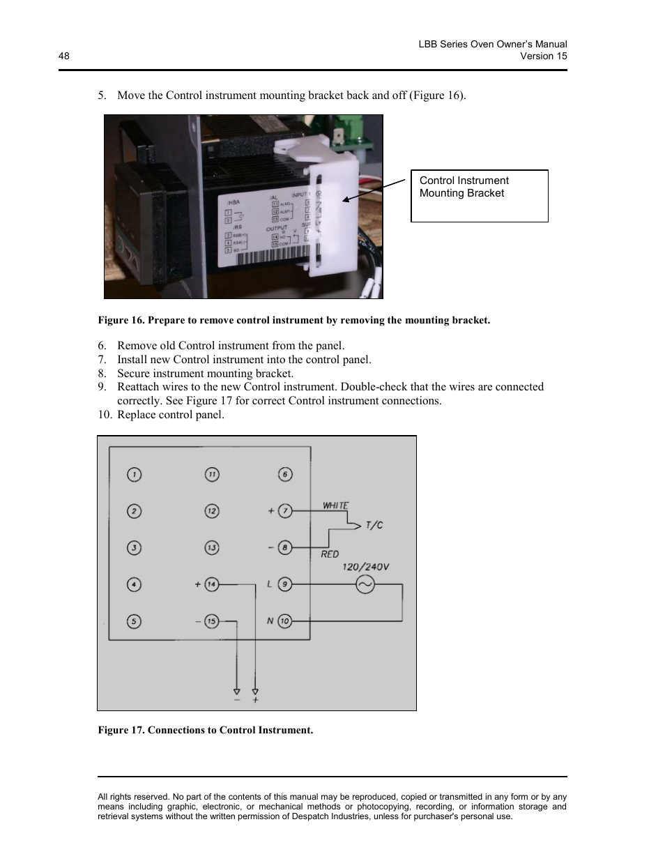 Despatch LBB2-xxA/B-1 User Manual | Page 48 / 75