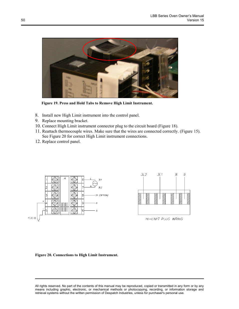 Figure 19) | Despatch LBB2-xxA/B-1 User Manual | Page 50 / 75