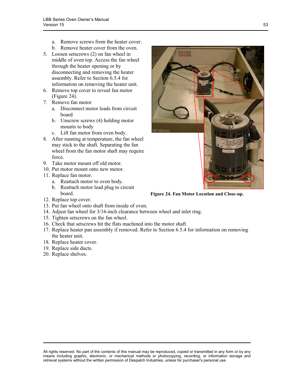 Despatch LBB2-xxA/B-1 User Manual | Page 53 / 75