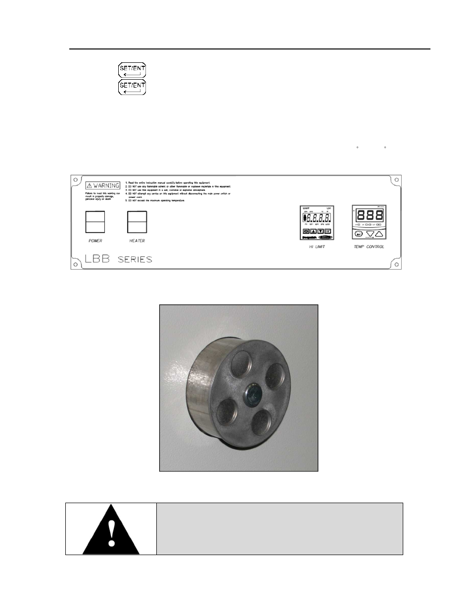 Warning | Despatch LBB2-xxA/B-2 User Manual | Page 31 / 74