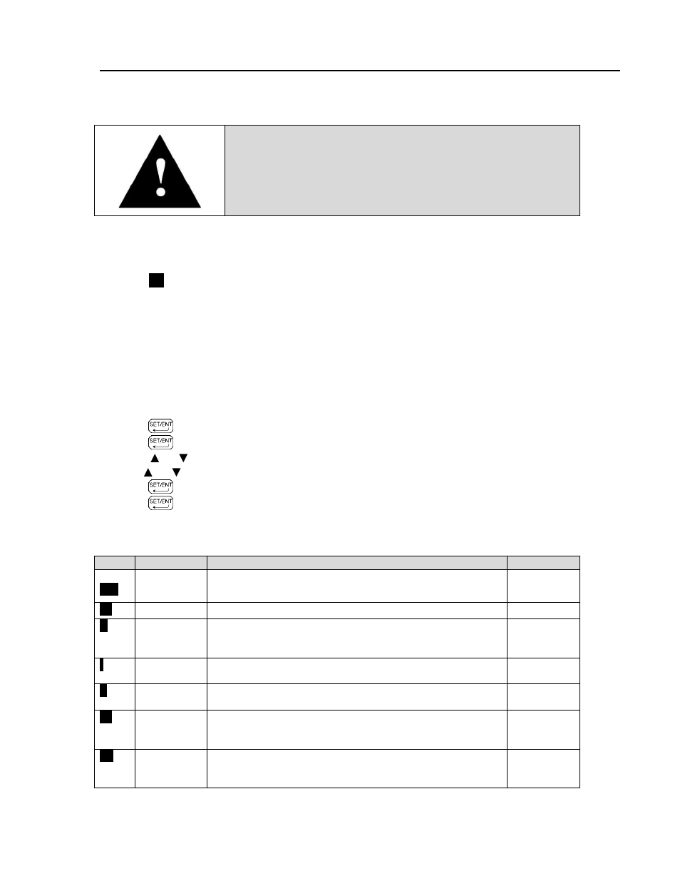 Warning, Control instrument parameter programming mode | Despatch LBB2-xxA/B-2 User Manual | Page 33 / 74