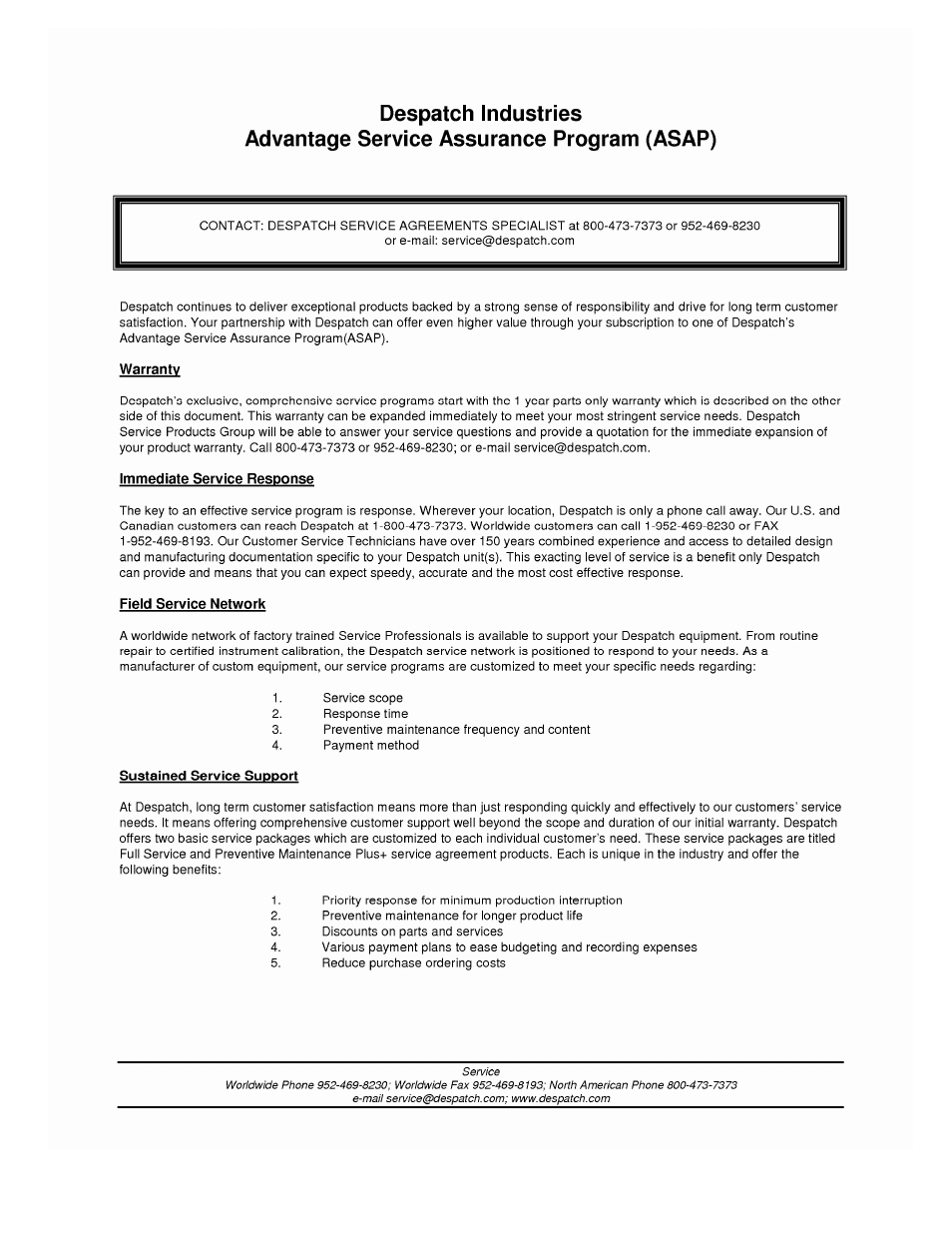Despatch LCC1-51-3 User Manual | Page 4 / 105