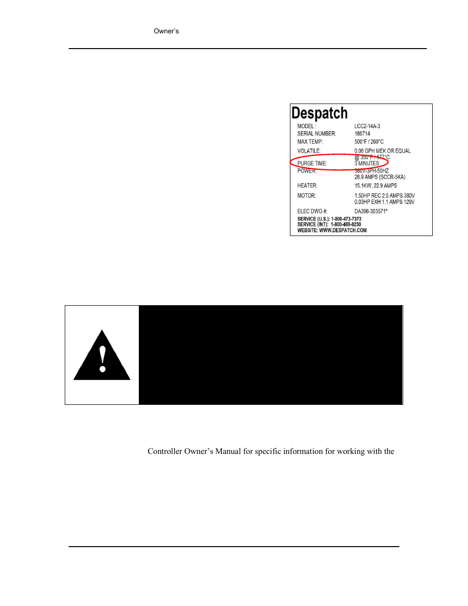 Lcc/lcd2-14 class a oven operation, Working with protocol 3 operating modes, Beacon light | Danger | Despatch LCC/LCD2-14-4 Oven Series with Protocol 3 User Manual | Page 41 / 59