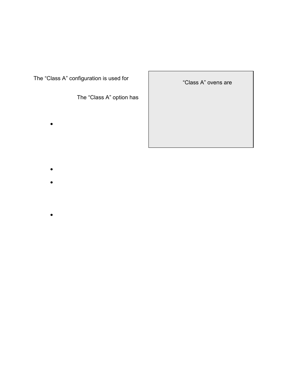 Class a configuration | Despatch LCC/LCD2-14-3 Non Pass Through Series User Manual | Page 35 / 81