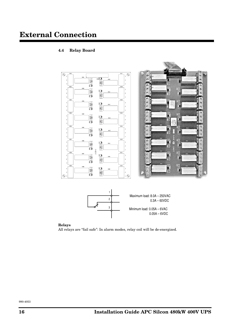 External connection | APC SILCON 990-4053 User Manual | Page 16 / 76
