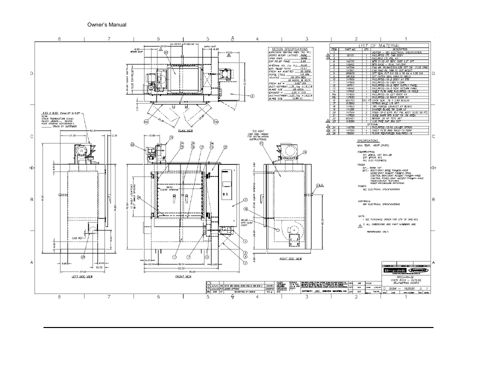 Despatch RFD Series User Manual | Page 55 / 63