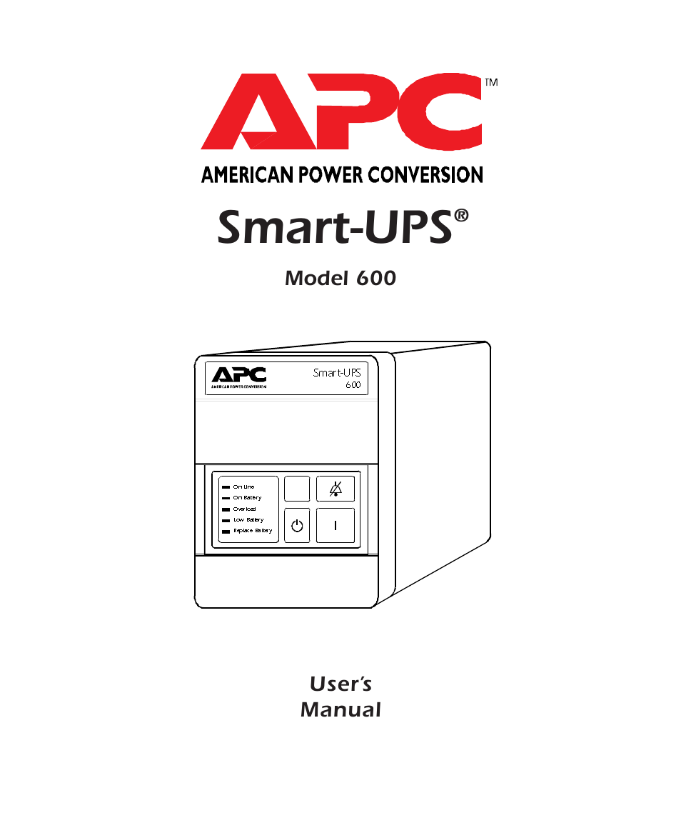 APC 600 User Manual | 44 pages