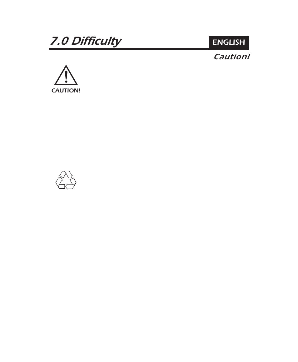 0 difficulty, Caution | APC 600 User Manual | Page 29 / 44