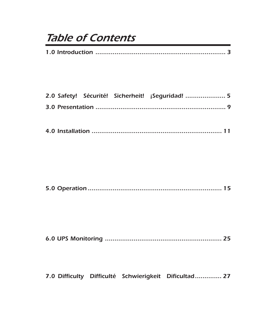 APC 600 User Manual | Page 3 / 44