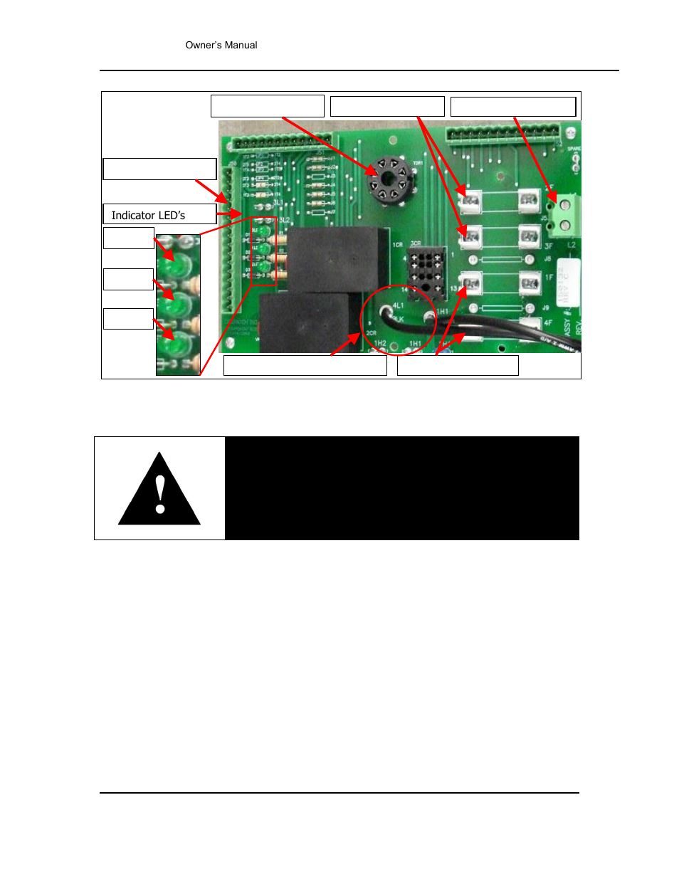 Lubrication, Replacement parts, Figure 7. rfd1-42-2e circuit board | Danger | Despatch RFD1-42 -2E with Protocol 3 User Manual | Page 25 / 39