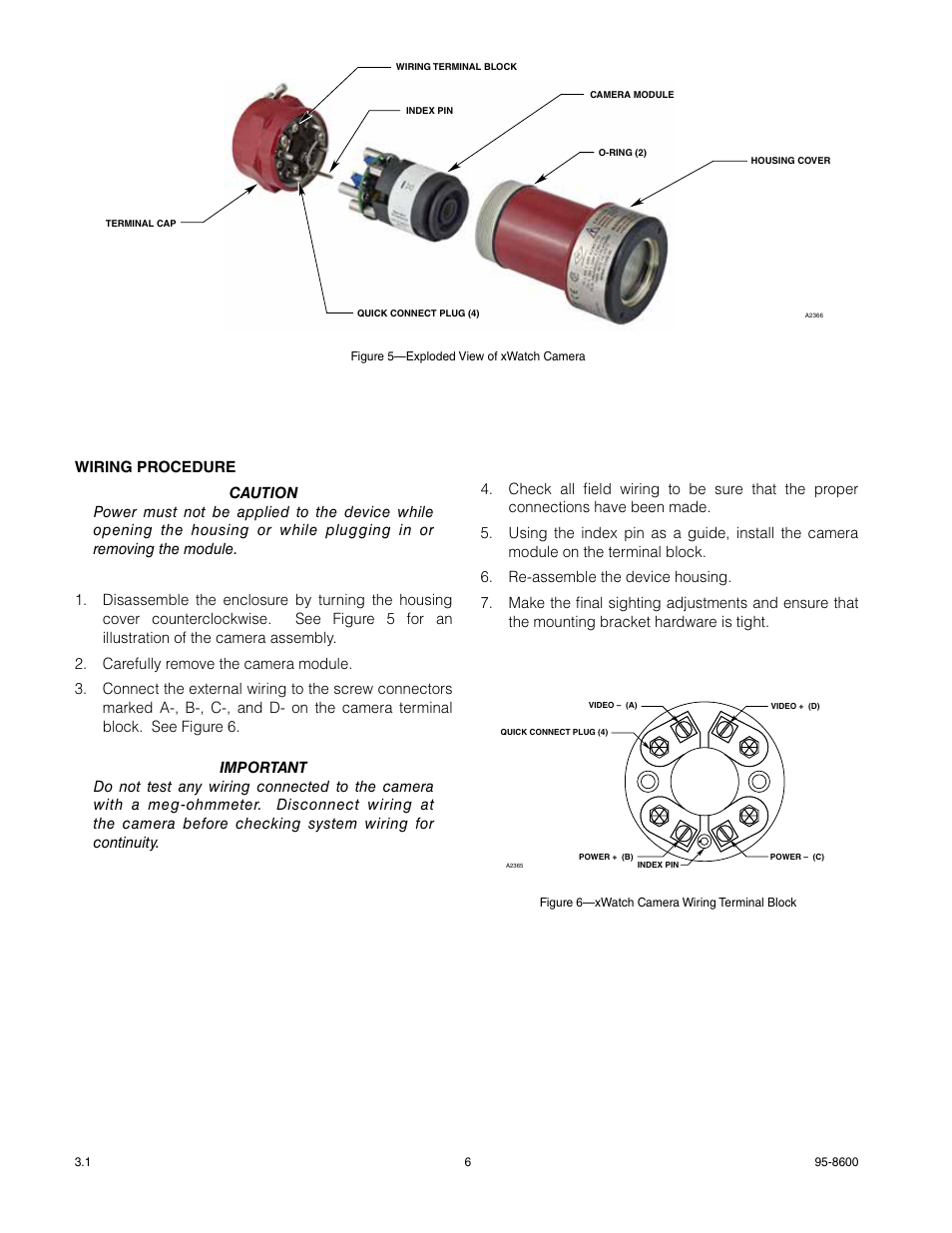 Det-Tronics X7050 xWatch Industrial Video Surveillance Camera User Manual | Page 8 / 16