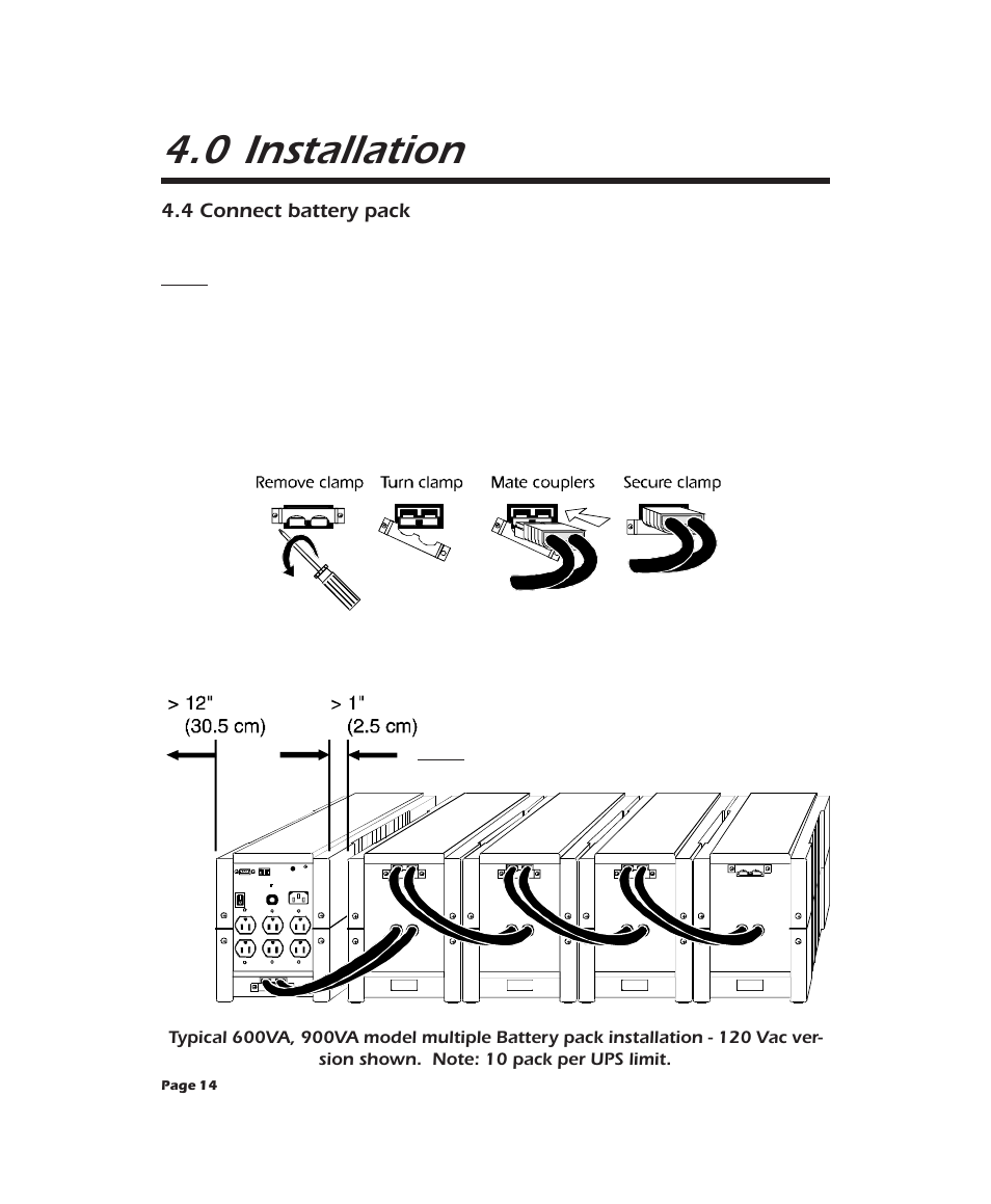 0 installation | APC 2000XL User Manual | Page 16 / 44