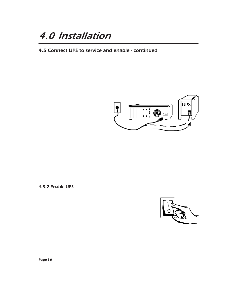0 installation | APC 2000XL User Manual | Page 18 / 44