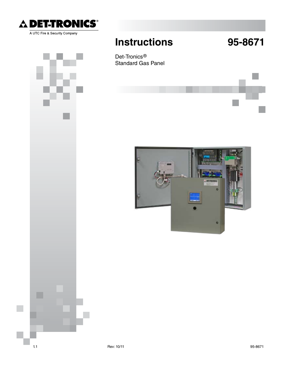 Det-Tronics GP16XX Standard Gas Panel User Manual | 20 pages