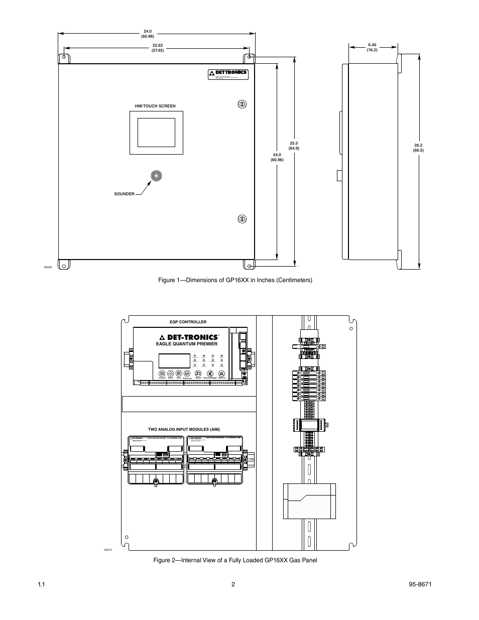 Det-tronics | Det-Tronics GP16XX Standard Gas Panel User Manual | Page 4 / 20