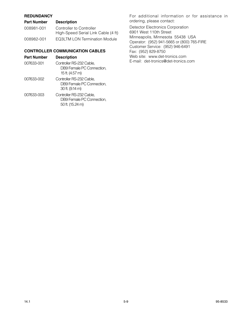Det-Tronics EQP Fire and Gas Detection/Releasing System User Manual | Page 111 / 157