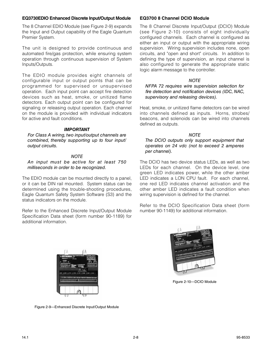 Det-Tronics EQP Fire and Gas Detection/Releasing System User Manual | Page 14 / 157