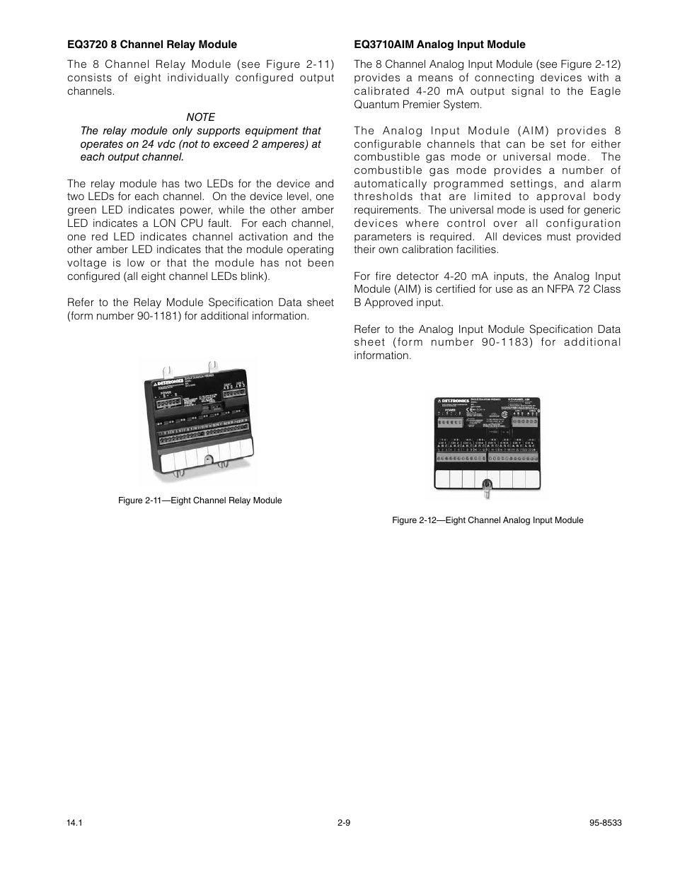 Det-Tronics EQP Fire and Gas Detection/Releasing System User Manual | Page 15 / 157