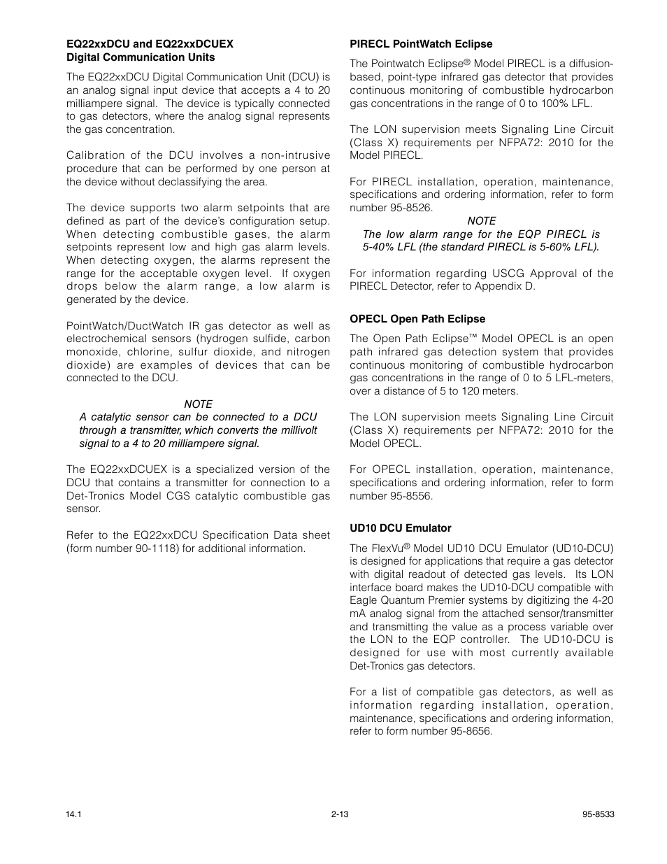 Det-Tronics EQP Fire and Gas Detection/Releasing System User Manual | Page 19 / 157