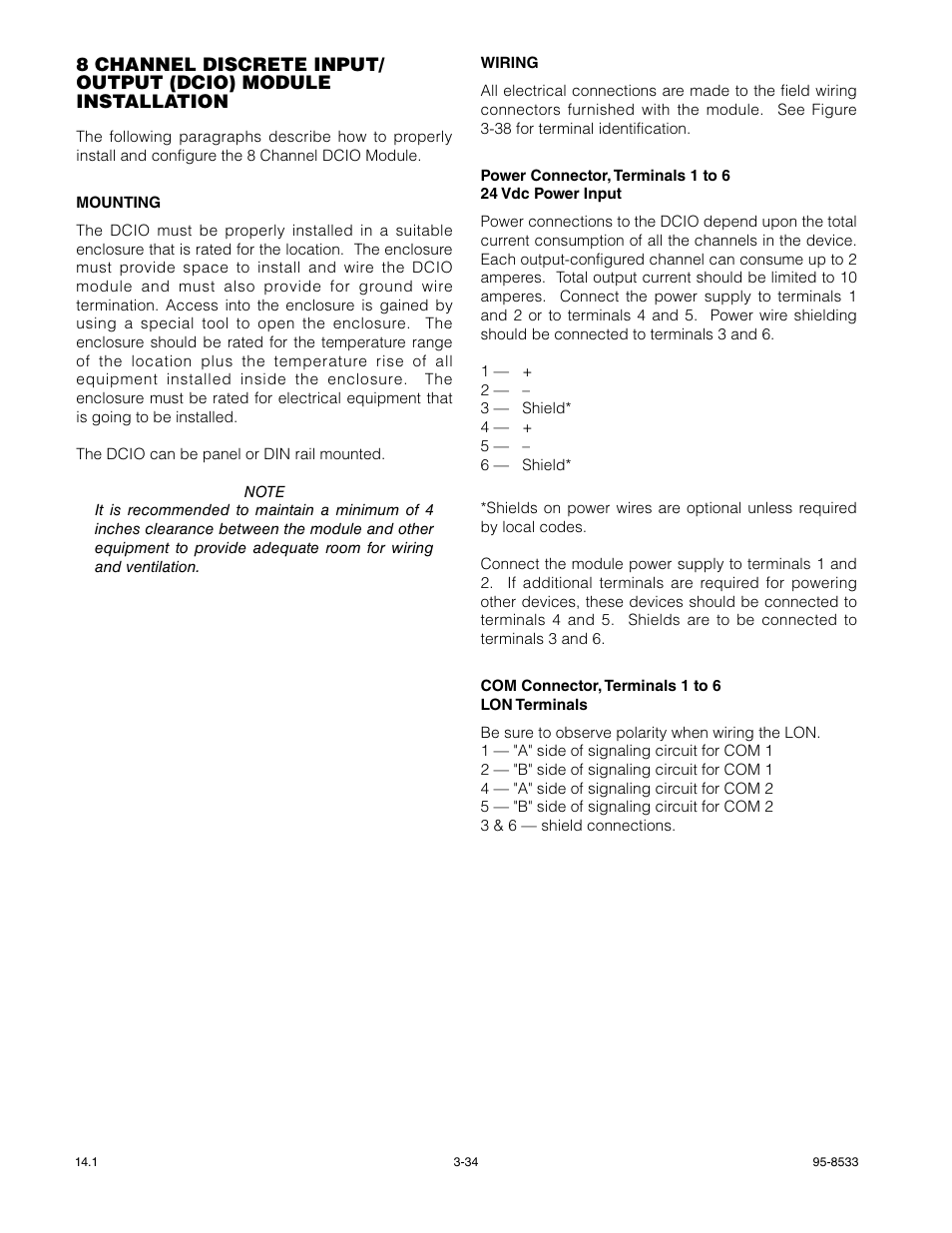 Mounting, Wiring | Det-Tronics EQP Fire and Gas Detection/Releasing System User Manual | Page 53 / 157