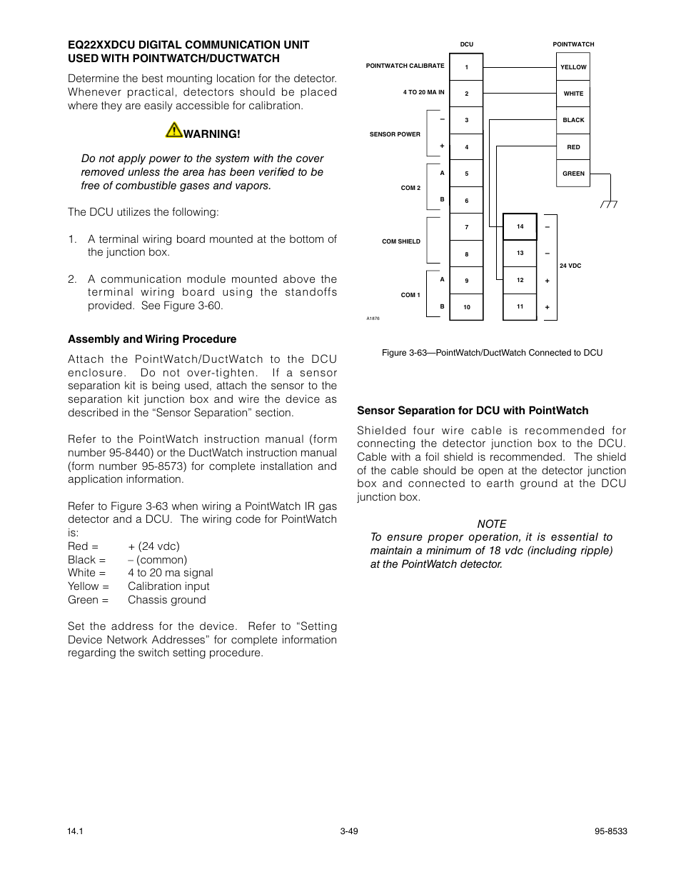 Det-Tronics EQP Fire and Gas Detection/Releasing System User Manual | Page 68 / 157