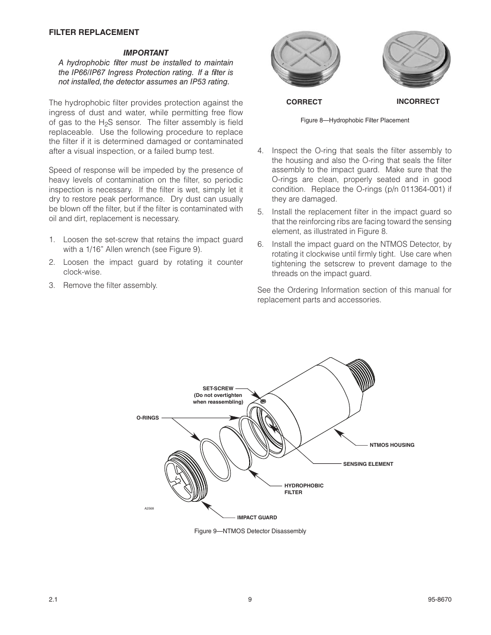 Det-Tronics NTMOS IP66/IP67 H2S Gas Detector User Manual | Page 11 / 19