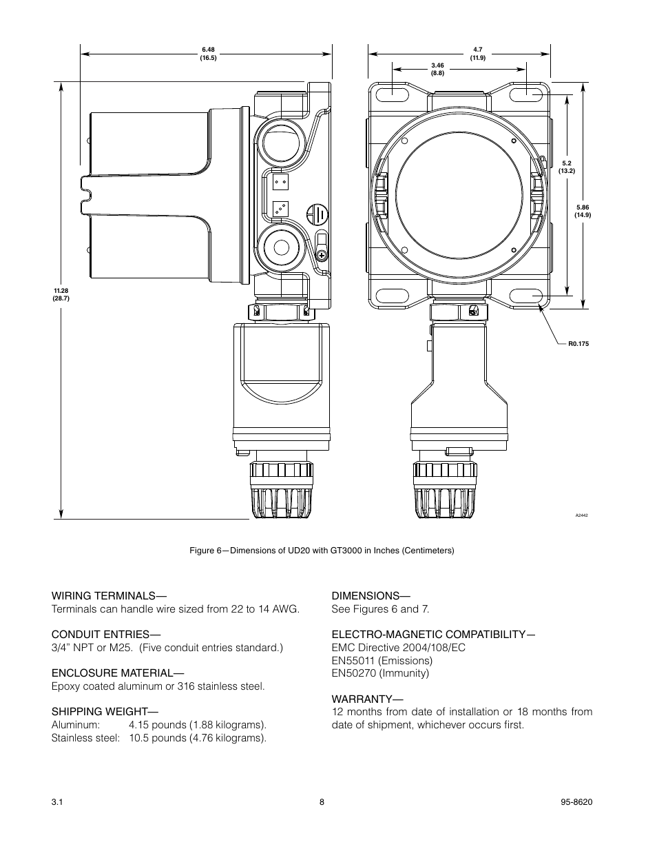 Det-Tronics UD20 FlexVu Explosion-Proof Universal Display Unit User Manual | Page 10 / 15