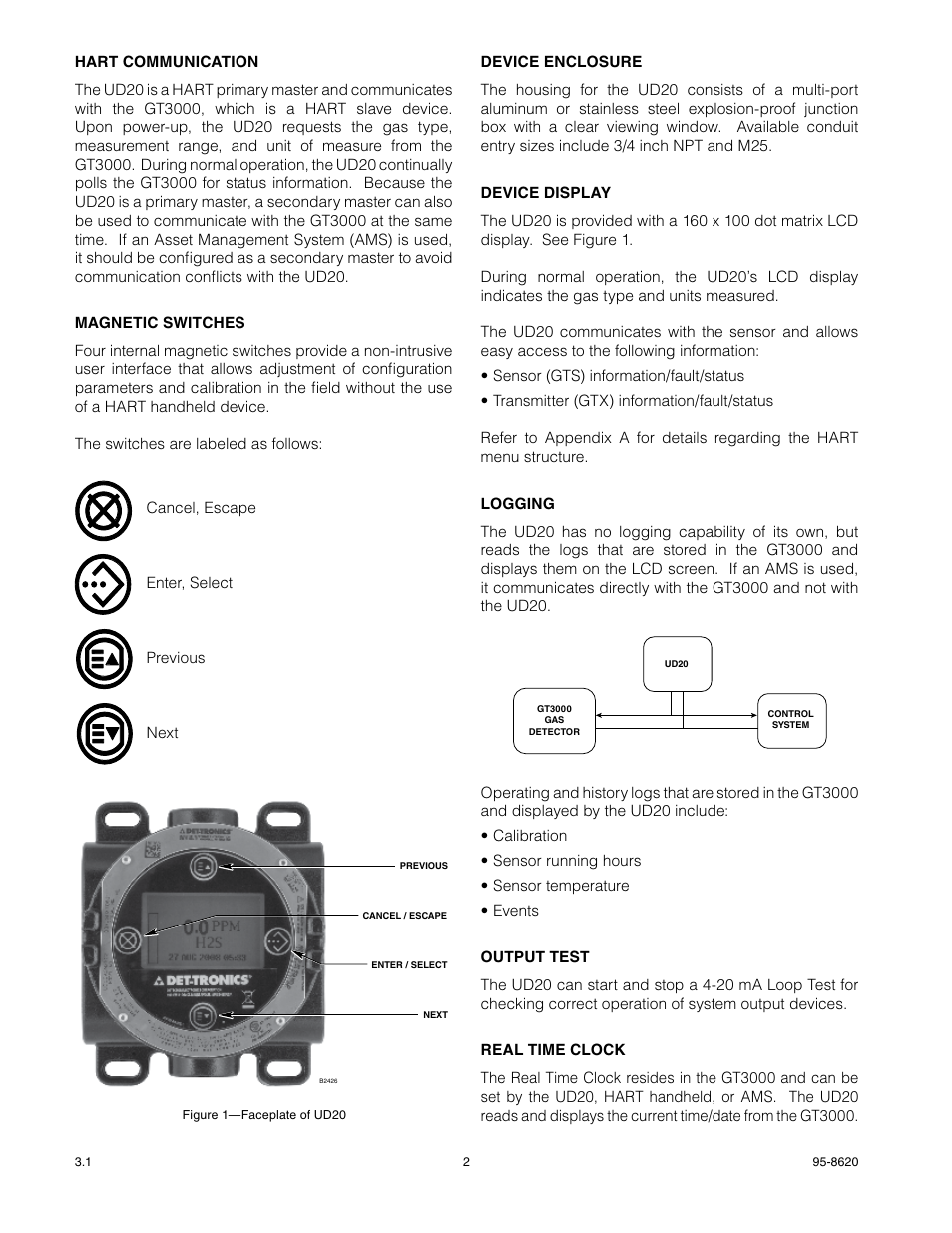Det-Tronics UD20 FlexVu Explosion-Proof Universal Display Unit User Manual | Page 4 / 15