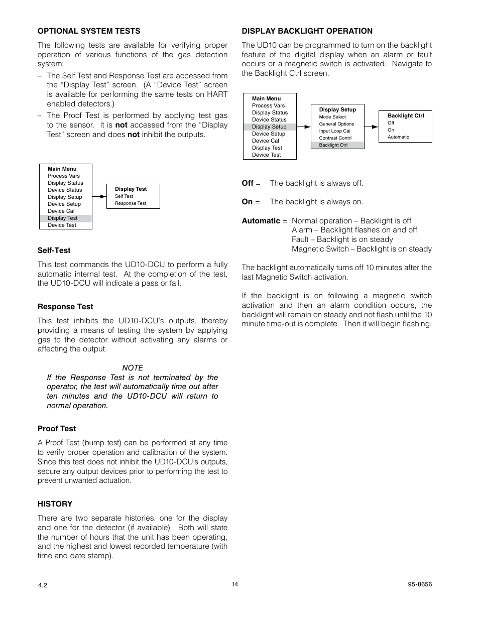 Det-Tronics UD10 DCU Emulator FlexVu Universal Display Unit User Manual | Page 16 / 71